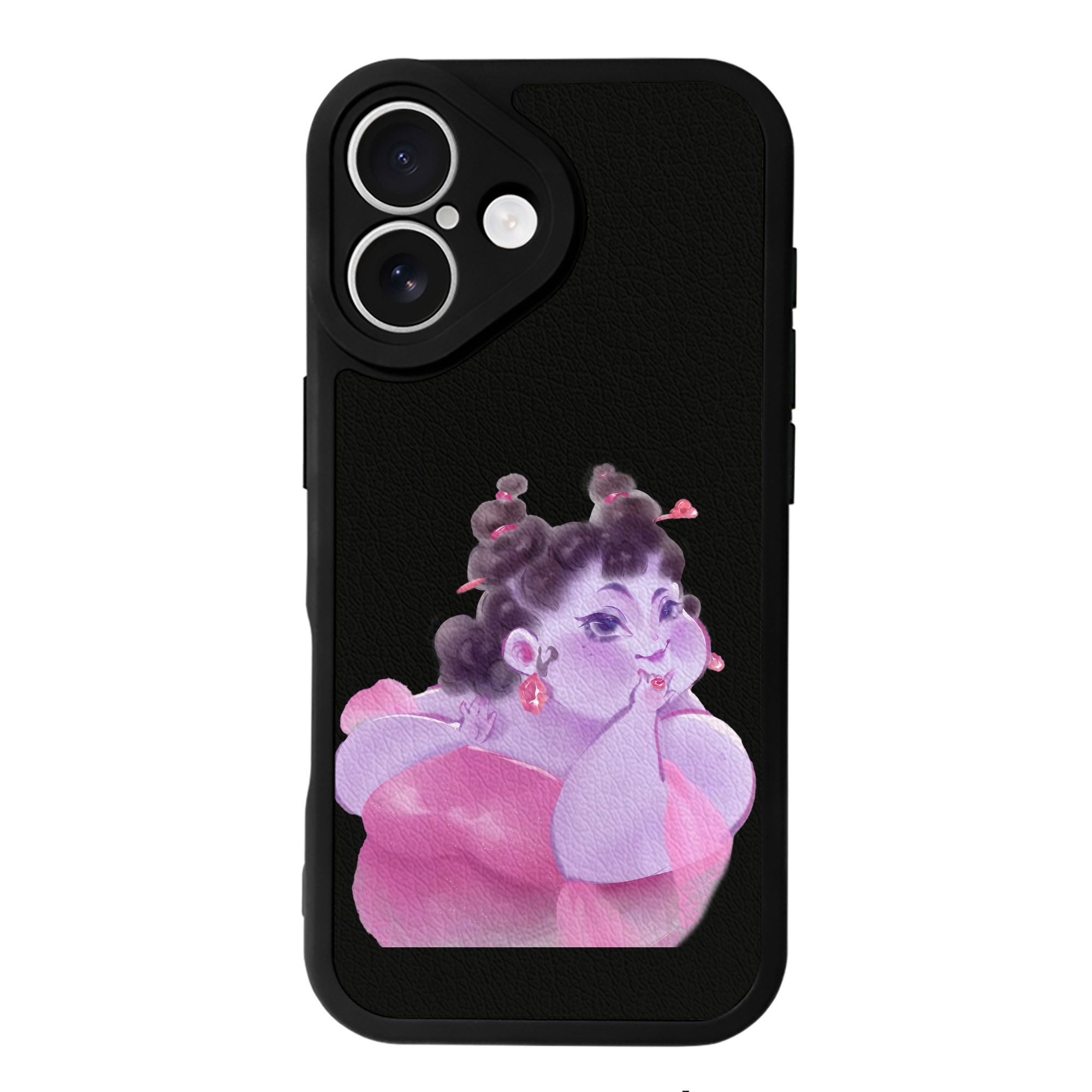 （画像用） Ne Zha 2 ナタ 魔童の大暴れ 【iPhone 16シリーズ対応】シリコンスマホケース（レザー調） 材質：シリコン